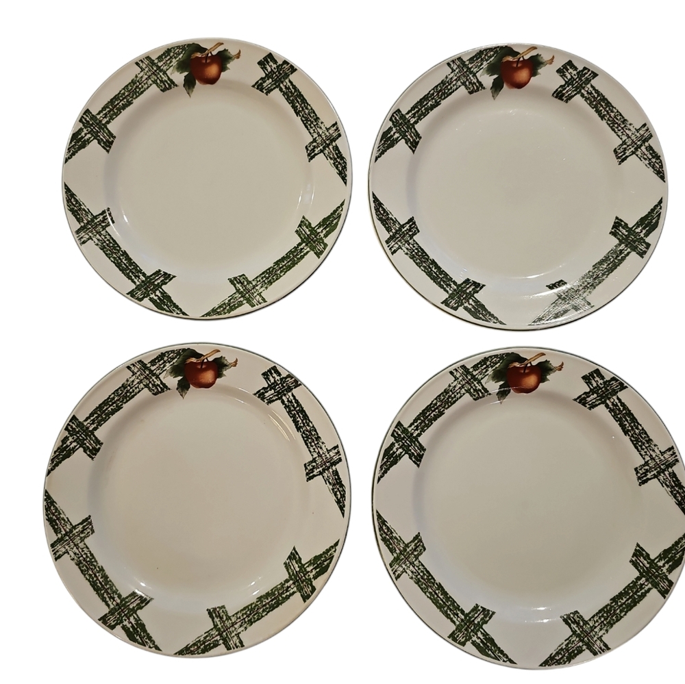 4 Citation Cades Cove Collection Salad Dessert Plates 7.5" Pre-owned